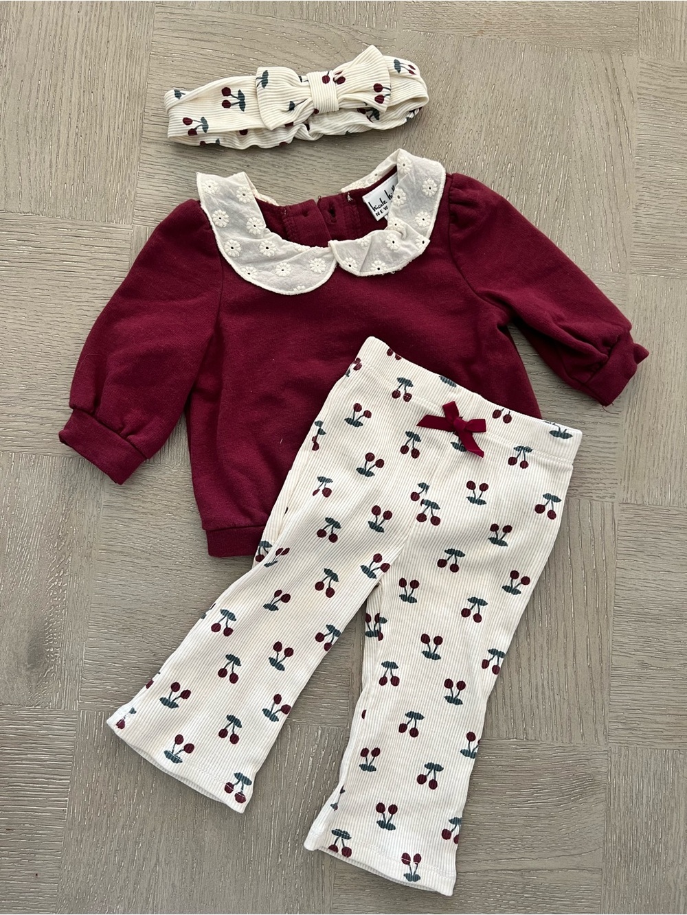 🌟3/$25🌟 Nicole Miller Baby Girl 3-Piece Outfit Set